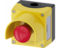 Siemens 3SU1851-0ND00-2AC2 Пост управления, 22mm, с металлом, желтой крышкой, защитным козырьком, 1 точкой управления, аварийная кнопка, винтовые клеммы Siemens 3SU1851-0ND00-2AC2 Пост управления, 22mm, с металлом, желтой крышкой, защитным козырьком, 1 точкой управления, аварийная кнопка, винтовые клеммы