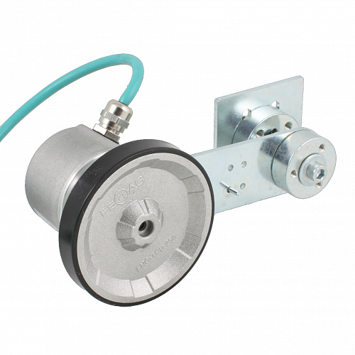 EIM 5025OS1-R2 Инкрементальный энкодер D=50мм с мерным колесом L=250мм, онтактная поверхность - резина, профиль гладкий, 1имп/1мм, 5…30VDC, выход HTL, IP64, -20…+85°C, радиальный кабель 2м EIM 5025OS1-R2 Инкрементальный энкодер D=50мм с мерным колесом L=250мм, онтактная поверхность - резина, профиль гладкий, 1имп/1мм, 5…30VDC, выход HTL, IP64, -20…+85°C, радиальный кабель 2м