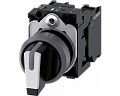 Siemens 3SU1130-2BL60-1NA0 Поворотный переключатель с подсветкой, 22mm, 3 положения, 1NO+1NO, винтовые клеммы Siemens 3SU1130-2BL60-1NA0 Поворотный переключатель с подсветкой, 22mm, 3 положения, 1NO+1NO, винтовые клеммы