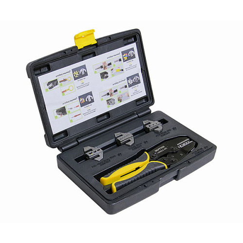 KEAZ Набор в пласт. кейсе из пресс-клещей 220мм и 4 быстросм. матрицы, Тип ABCD, ПК-22БМ+, SHTOK. 03502 KEAZ Набор в пласт. кейсе из пресс-клещей 220мм и 4 быстросм. матрицы, Тип ABCD, ПК-22БМ+, SHTOK. 03502