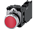 Siemens 3SU1150-0AB20-3FA0 Кнопка, 22mm, круглая, металлическая, красная, с держателем, 1NO+1NC Siemens 3SU1150-0AB20-3FA0 Кнопка, 22mm, круглая, металлическая, красная, с держателем, 1NO+1NC