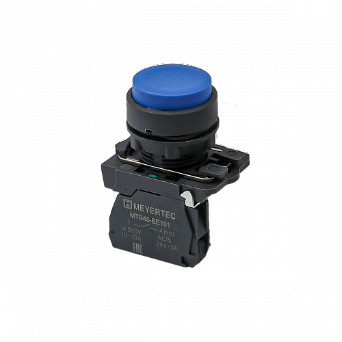 MTB5-AL61 Кнопка выступающая синяя, 1NO, IP65, пластик MTB5-AL61 Кнопка выступающая синяя, 1NO, IP65, пластик