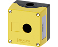 Siemens 3SU1851-0AA00-0AB2 Пустой корпус для поста управления с кнопкой 22mm, металл, желтая крышка, 1 точка управления Siemens 3SU1851-0AA00-0AB2 Пустой корпус для поста управления с кнопкой 22mm, металл, желтая крышка, 1 точка управления