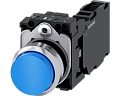 Siemens 3SU1150-0BB50-1FA0 Кнопка, 22mm, круглая, металлическая, синяя, с держателем, 1NO+1NC Siemens 3SU1150-0BB50-1FA0 Кнопка, 22mm, круглая, металлическая, синяя, с держателем, 1NO+1NC