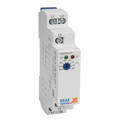 KEAZ Реле контроля фаз OptiRel D PHS-3-1M-08-PP-2 без настр повышенного/пониженного асимметрии 3Ф 2СО KEAZ Реле контроля фаз OptiRel D PHS-3-1M-08-PP-2 без настр повышенного/пониженного асимметрии 3Ф 2СО