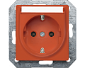 Siemens 5UB1538 Розетка Schuko оранжевая, 10A DC/16A AC, 250В, с контактными зажимами и полем для надписи Siemens 5UB1538 Розетка Schuko оранжевая, 10A DC/16A AC, 250В, с контактными зажимами и полем для надписи