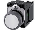 Siemens 3SU1130-0AB60-1BA0 Кнопка, 22mm, круглая, пластик с металлическим фронтальным кольцом, белая, плоская, 1NO Siemens 3SU1130-0AB60-1BA0 Кнопка, 22mm, круглая, пластик с металлическим фронтальным кольцом, белая, плоская, 1NO