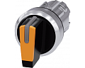 Siemens 3SU1052-2BL00-0AA0 Рычажный переключатель с подсветкой, 22 мм, металл, янтарный, 3 положения, фиксация Siemens 3SU1052-2BL00-0AA0 Рычажный переключатель с подсветкой, 22 мм, металл, янтарный, 3 положения, фиксация