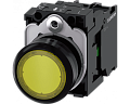 Siemens 3SU1103-0AB30-1BA0 Кнопка с подсветкой, 22mm, круглая, пластик, желтая, плоская, 1NO, винтовые клеммы Siemens 3SU1103-0AB30-1BA0 Кнопка с подсветкой, 22mm, круглая, пластик, желтая, плоская, 1NO, винтовые клеммы