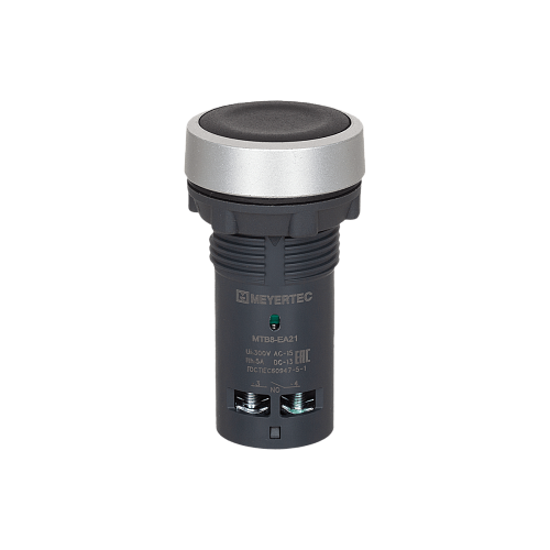 MTB8-EA21 Кнопка плоская черная, 1NO, IP65, пластик MTB8-EA21 Кнопка плоская черная, 1NO, IP65, пластик