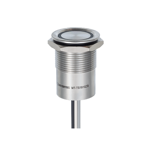 MT-TS1910ZB Кнопка сенсорная без подсветки, Ø19 мм, NO, с фиксацией, NPN, IP68 MT-TS1910ZB Кнопка сенсорная без подсветки, Ø19 мм, NO, с фиксацией, NPN, IP68