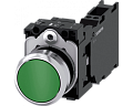Siemens 3SU1150-0AB40-3FA0 Кнопка, 22mm, круглая, металлическая, зеленая, плоская, 1NO+1NC Siemens 3SU1150-0AB40-3FA0 Кнопка, 22mm, круглая, металлическая, зеленая, плоская, 1NO+1NC