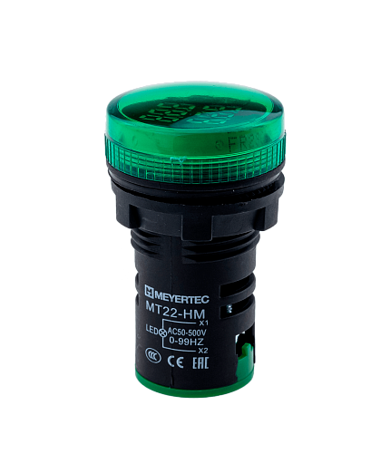 MT22-HM3 Индикатор напряжения и частоты, зеленый MT22-HM3 Индикатор напряжения и частоты, зеленый