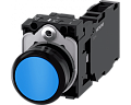Siemens 3SU1100-0AB50-1FA0 Кнопка, 22mm, круглая, пластик, синяя, плоская кнопка, контакты мгновенного действия Siemens 3SU1100-0AB50-1FA0 Кнопка, 22mm, круглая, пластик, синяя, плоская кнопка, контакты мгновенного действия