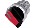 Siemens 3SU1052-2BF20-0AA0 Актуатор поворотного переключателя, 22mm, 2 положения, с подсветкой, рукоятка чёрная с красной вставкой Siemens 3SU1052-2BF20-0AA0 Актуатор поворотного переключателя, 22mm, 2 положения, с подсветкой, рукоятка чёрная с красной вставкой