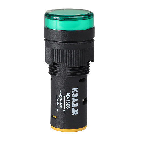 KEAZ Лампа AD16DS(LED) матрица D16мм зеленый 230В AC-КЭАЗ KEAZ Лампа AD16DS(LED) матрица D16мм зеленый 230В AC-КЭАЗ