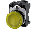 Siemens 3SU1106-6AA30-3AA0 Световой индикатор, 22mm, круглый, пластик, желтый матовый рассеиватель, с держателем Siemens 3SU1106-6AA30-3AA0 Световой индикатор, 22mm, круглый, пластик, желтый матовый рассеиватель, с держателем