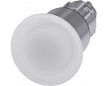Siemens 3SU1051-1ED60-0AA0 Актуатор грибовидной кнопки, 22 мм, с подсветкой, белая кнопка, 40 мм, 3 положения Siemens 3SU1051-1ED60-0AA0 Актуатор грибовидной кнопки, 22 мм, с подсветкой, белая кнопка, 40 мм, 3 положения
