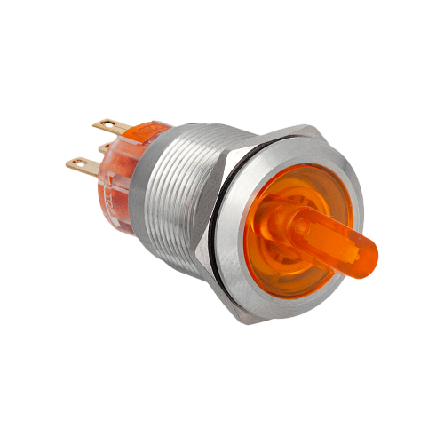 MT67-BD211Y220 Переключатель с подсветкой, с фиксацией, 220V AC/DC, желтый, 2 положения, 1NO+1NC, IP67, нержавеющая сталь MT67-BD211Y220 Переключатель с подсветкой, с фиксацией, 220V AC/DC, желтый, 2 положения, 1NO+1NC, IP67, нержавеющая сталь