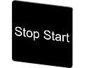 Siemens 3SU1900-0AE16-0DC0 Маркировочная табличка, 27x27mm, черная, белая надпись, stop start Siemens 3SU1900-0AE16-0DC0 Маркировочная табличка, 27x27mm, черная, белая надпись, stop start