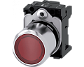Siemens 3SU1251-0EB20-0AA0 Кнопка актуатора, диаметр 22 мм, круглая, металлическая, красная, с подсветкой Siemens 3SU1251-0EB20-0AA0 Кнопка актуатора, диаметр 22 мм, круглая, металлическая, красная, с подсветкой