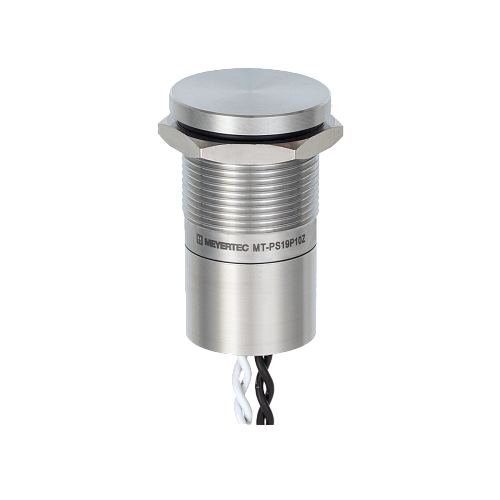 MT-PS19P10Z Пьезокнопка без подсветки, Ø19 мм, плоский толкатель, NO, с фиксацией, IP69K MT-PS19P10Z Пьезокнопка без подсветки, Ø19 мм, плоский толкатель, NO, с фиксацией, IP69K