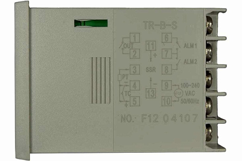 INNOCONT Температурный контроллер, 2 дисплея, 4 разряда, 48x48x60 мм, 2 аварийных выхода, 110-220VAC, выход: реле + твердотельное реле TR-B-S INNOCONT Температурный контроллер, 2 дисплея, 4 разряда, 48x48x60 мм, 2 аварийных выхода, 110-220VAC, выход: реле + твердотельное реле TR-B-S
