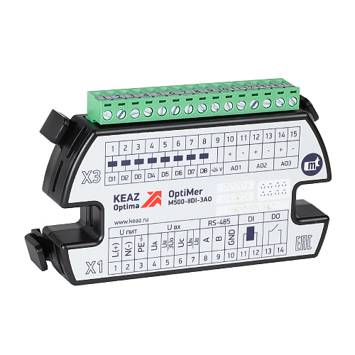 KEAZ Модуль расширения OptiMer-M500-8DI-3AO KEAZ Модуль расширения OptiMer-M500-8DI-3AO