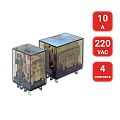 REP-407.AL 4-конт. реле, 220VAC, ток 10А, LED-индикатор REP-407.AL 4-конт. реле, 220VAC, ток 10А, LED-индикатор