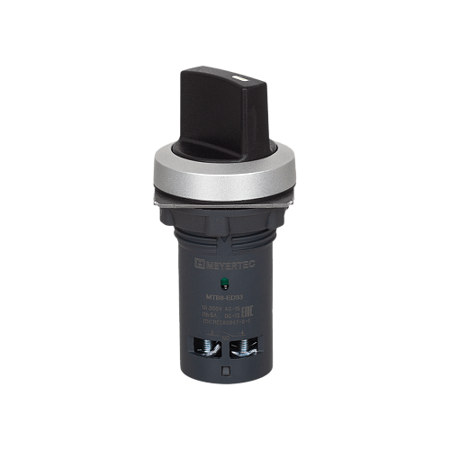 MTB8-ED33 Переключатель на 3 положения, с фиксацией, короткая ручка, 2NO, IP65, пластик MTB8-ED33 Переключатель на 3 положения, с фиксацией, короткая ручка, 2NO, IP65, пластик