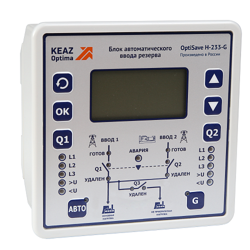 KEAZ Блок автоматического ввода резерва OptiSave H-233-G-У3 KEAZ Блок автоматического ввода резерва OptiSave H-233-G-У3